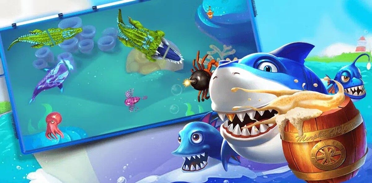 หน้าจอเกมยิงปลาสีสันสดใสของ king9